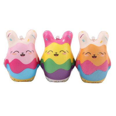 

YIWULALong-eared Doll Decorative Fun Cake Slow Rising Cream Scented Cute Collect Toy