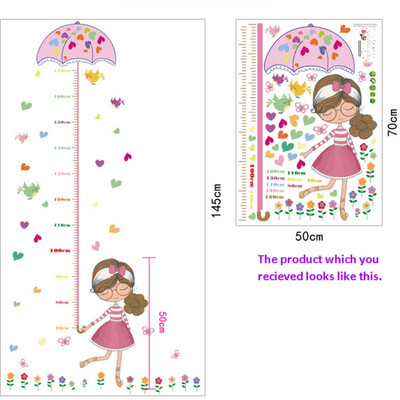 

Cartoon Animal Height Sticker Removable Giraffe Height Sticker English Letter Early Learning for Kids Bedroom Living Room