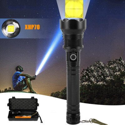 

XHP70 Aluminum Alloy High Power Telescopic Zoom Outdoor Flashlight USB Charging Battery Display