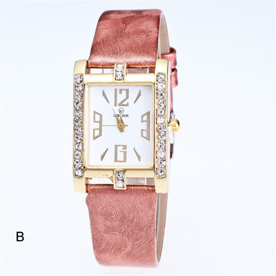 

〖Follure〗Retro Candy Colors Design Leather Band Analog Alloy Quartz Wrist Watch