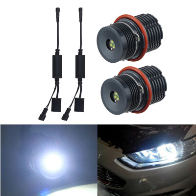 

1 Pair 40W LED Angel Eye Marker Light Bulb Set Error Free 6000K For BMW E39 E60