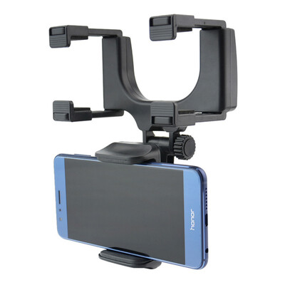 

Car Rearview Mirror Phone Mount 360 Degree Rotation Universal Phone Stand Simple Durable Navigation Bracket Fashion Phone Holder