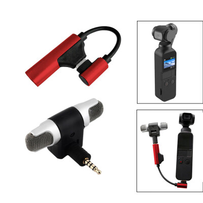 

Tailored Type C to 35mm Audio Adapter External Wireless Microphone For DJI Osmo Pocket