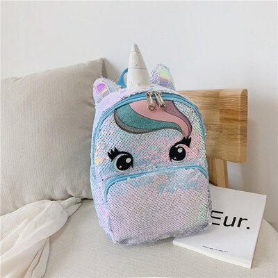 

Women Girls Unicorn Sequin Backpack Cute Cartoon School Bag Handbag Kids Bag