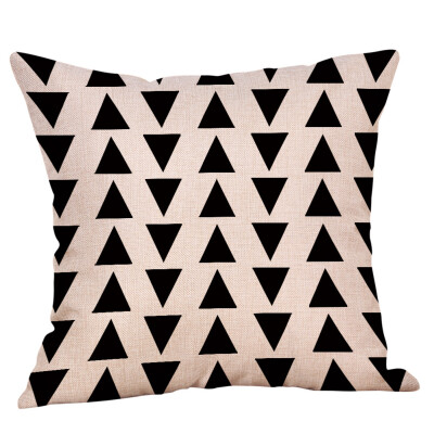 

〖Follure〗Geometric Printed Cotton Linen Throw Pillow Cases Sofa Cushion Cover Home Decor