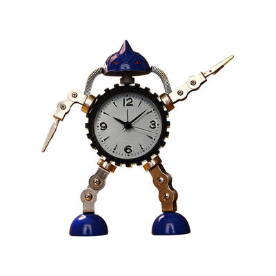 

Creative Alarm Clock Warp Children Alarm Metal Robot Cartoon Anime Table Desk Alarm Clock Wekker Children Christmas Gift