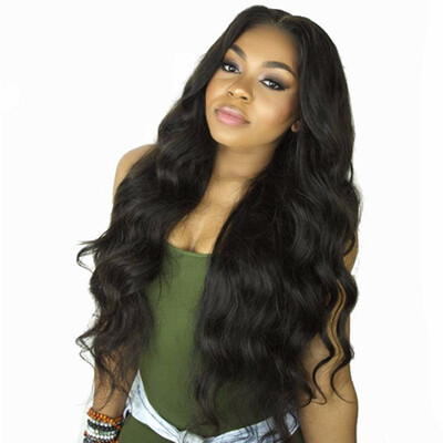 

150 Body Wave Lace Front Human Hair Wig Brazilian Virgin Hair with Baby Hair Natural Color
