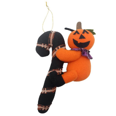 

Halloween Stuffed Door Hanger Doll Wall Tree Hanging Toy Halloween Party Supplies Decoration Ornaments--Pumpkin