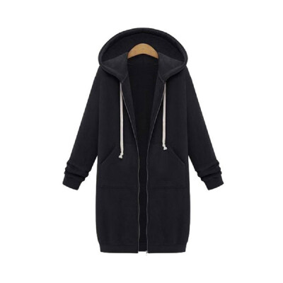 

Women Plus Size Warm Hoodie Casual Loose Sweatshirt Coat Velvet Fashion Outwear