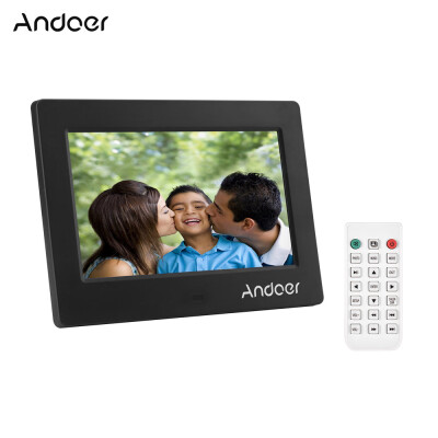 

Andoer 7 Inches LED Digital Photo Frame Desktop Electronic Album 1024600 High Resolution Supports Music 1080P Video Player Clo