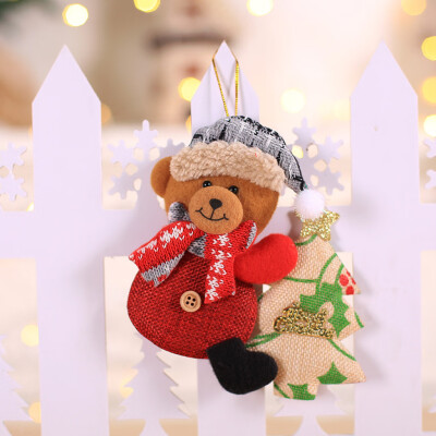 

Gobestart Christmas Ornaments Gift Santa Claus Snowman Rein deer Toy Hang Decorations