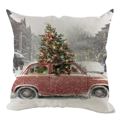 

Tailored Christmas Pillow Cover Pillowcases Decorative Sofa Cushion Cover Home Decoration