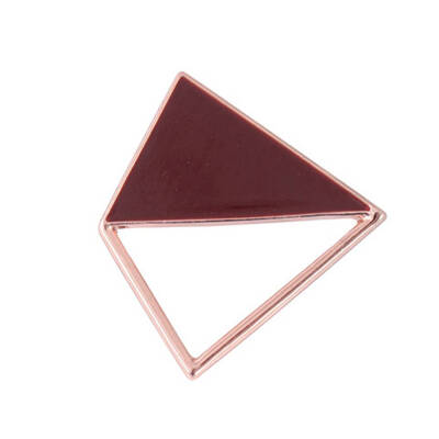 

Women Rose Gold Irregular Geometric Shape Electro Plating Alloy Small Brooch for Birthday Gifts