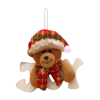 

Gobestart Christmas Ornaments Gift Santa Claus Snowman Tree Toy Doll Hang Decorations
