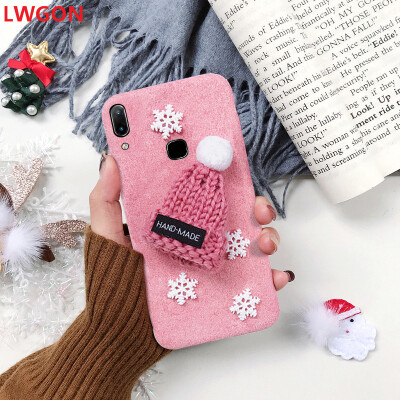 

Applicable iphone 7 plus 8 plus Microfiber Christmas Hat Mobile Cover case XR Snowflake