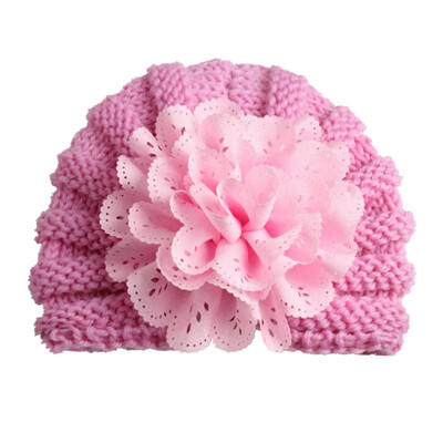 

Newborn baby hat Flower Bowknot baby cap Infant Girls autumn hats Hospital Cap Soft Cotton Toddler Knit newborn baby photo prop