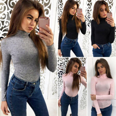 

CA Fahion Women Casual Slim Fit Long Sleeve Tank Top Shirt Vest Blouse Sportwear