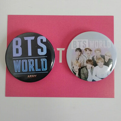

CAR-TOBBY 2PCSSet Kpop BTS Creative Badge Pin Brooch
