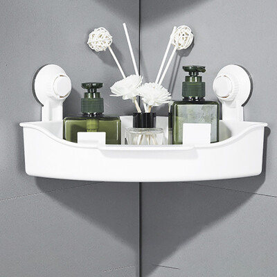 

〖Follure〗Bathroom Powerful Storage Holder Shelf Punch Free Shower Organizer Rack Basket