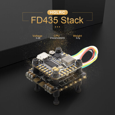 

Siaonvr HGLRC FD435 STACK 20X20 3-6S FD F4 Mini Flight Controller 35A BL32 4in1 ESC