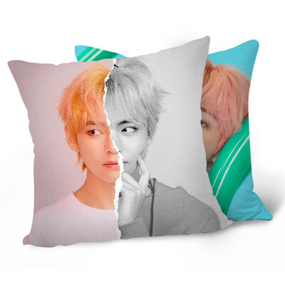 

KPOP BTS Bangtan Boys New Album SELF Series Double-sided Pillowcase Cute Character Print Pillow Case Hot Gift for Fans