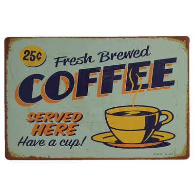 

Toponeto Vintage Metal Tin Sign Poster Plaque Bar Pub Club Cafe Home Plate Wall Decor Art
