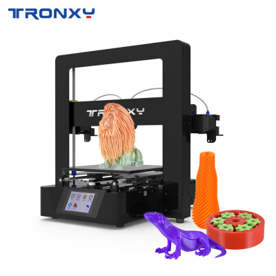 

Tronxy Simple Assembly 3D Printer Kit with Touch Screen Building Size 220220210mm Resume Printing Support SingleDualMixed Colo