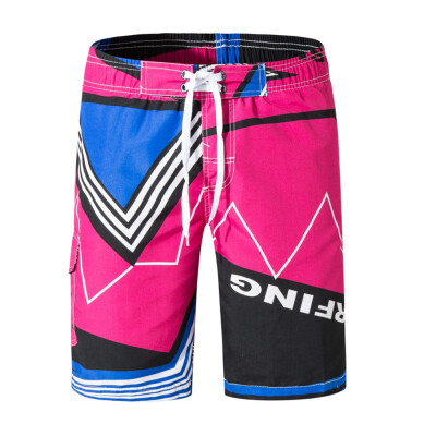 

Tailored Men Spring Summer Print Trunks Board Quick Dry Beach Surfing Running Short Pant