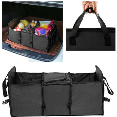 

Car Trunk Cargo Organizer Foldable Cooler Storage Box Multi-purpose Collapse Bin