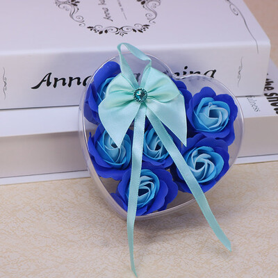 

Gobestart 7 Pcs Scented Rose Flower Petal Bath Body Soap Wedding Party Gift