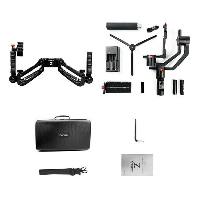 

Hohem iSteadyGear Z Kit 3-Axis Handheld Camera Stabilizer Gimbal Dual Handle Control with App Settings Bluetooth Connection Anti-s