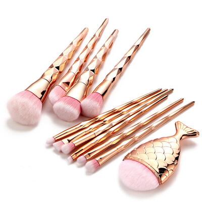 

Gobestart 11PCS Make Up Foundation Eyebrow Eyeliner Blush Cosmetic Concealer Brushes