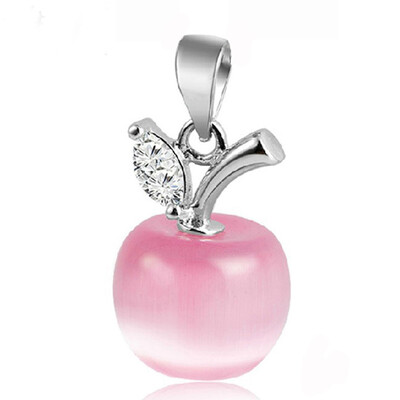 

Beautiful Women Personality Apple Moonstone Pendants Jewelry Without Chain Gift