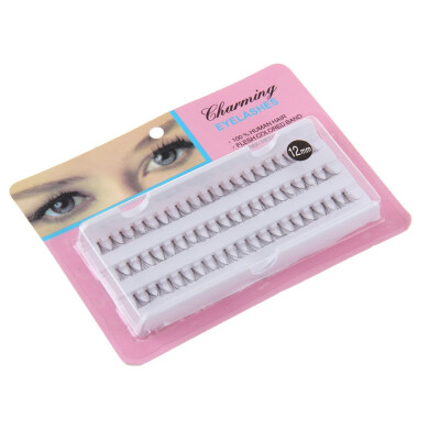 

Gobestart Individual False Fake 60 Stand Eyelashes Premium Corner Flare Cluster Lashes