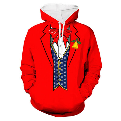 

Tailored Christmas Women Men Couples Print Long Sleeve Hoodie Sweatshirt Pullover Tops