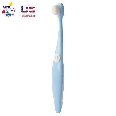 

American MDB Childrens Toothbrush 2-3-6 Years Baby Training Toothbrush Soft Hair Baby Wan Mao Toothbrush Single Blue