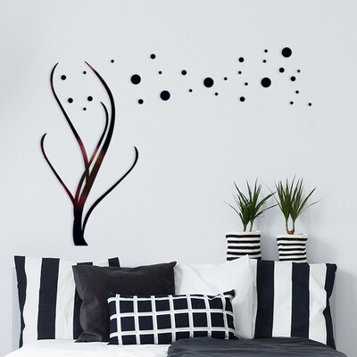 

Toponeto 3D Diy Flower Shape Acrylic Wall Sticker Modern Stickers Decoration
