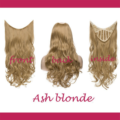 

half Synthetic Hair Extension Clips ins Straight Curly Wavy 34 Full Head Wig False Hair Wigs Brown Blonde