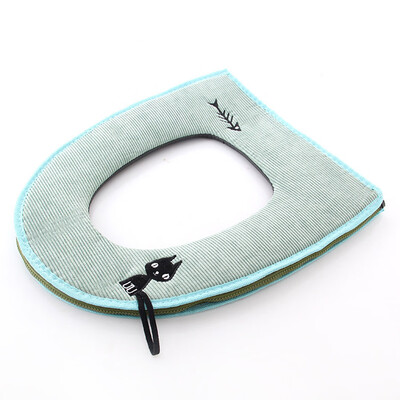 

1Pcs Bathroom Toilet Seat Closes Tool Washable Soft Warmer Mat Cover Pad Cushion