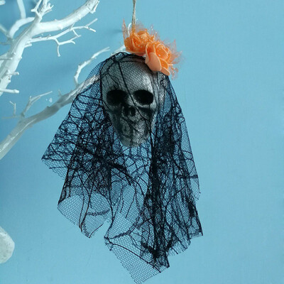 

Halloween Scary Creepy Hanging Skull Skeleton Ghost for Bar Garden Yard Home Decor Haunted House Props Party Supplies Hanging