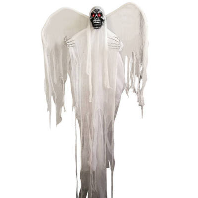 

2019 New arrived Light up Eyes Hanging Black Face Ghost Haunted House Escape Horror props Halloween Decorations