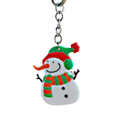 

Christmas Jewelry Cute Snowman BearTree Pendant Keychain Keyring Bags Car Full Rhinestone Key Holder Christmas Gift