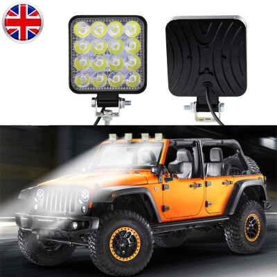 

2X 48W 16LED Work Light Bar Flood Spot Lights Driving Lamp Offroad Car Truck SUV