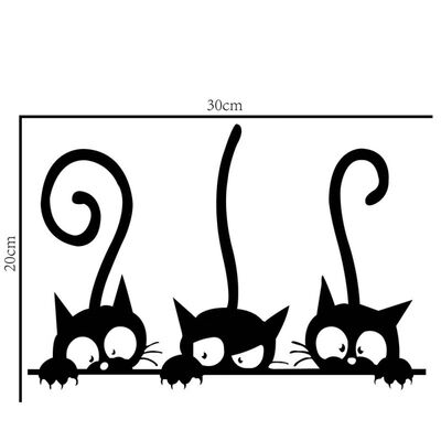 

Classic Cat wall sticker home decor poster TV wall beautiful decoration