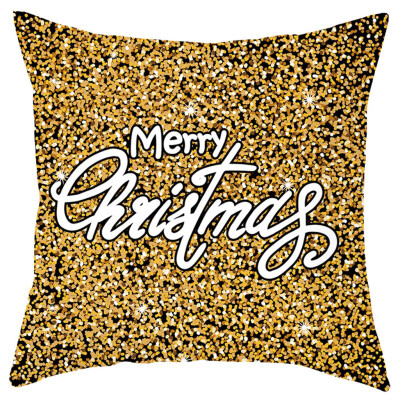 

Tailored Merry Christmas Short Plush Pillowcase Sofa Pad Set Home Decoration 18x18 Inch