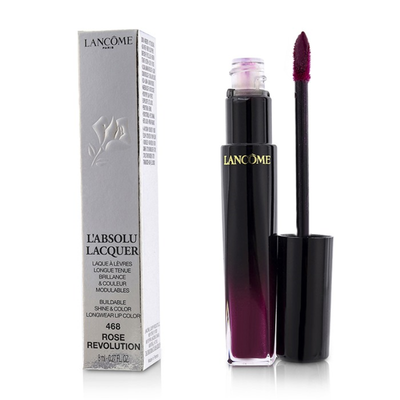 

LANCOME - LAbsolu Lacquer Buildable Shine & Color Longwear Lip Color - 468 Rose Revolution 8ml027oz