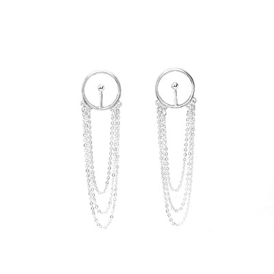 

Silver Earrings Sweet Fashionable Best Chain Small Products Gold Earrings Wind
