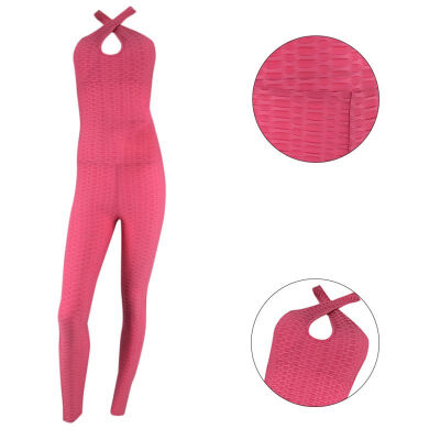 

Textured Hollow Bodysuit Fitness Playsuit Mesh Sexy Women Jumpsuit Tank Romper Catsuit Womens Jumpsuit