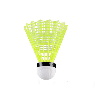 

6pcs Super Durable And Light Plastic Nylon Badminton Ball Training Ball Plastic Shuttle Cork Wood Ball Head