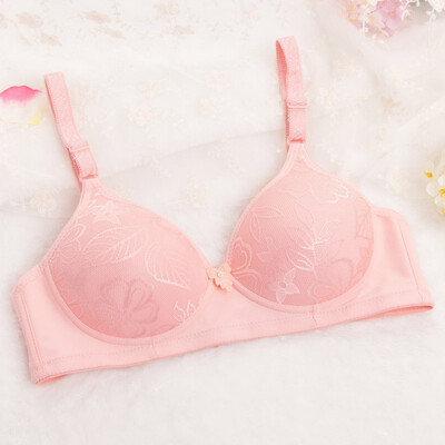 

Large size no steel ring bra thin section breathable gather three-breasted youth middle-aged underwear bra